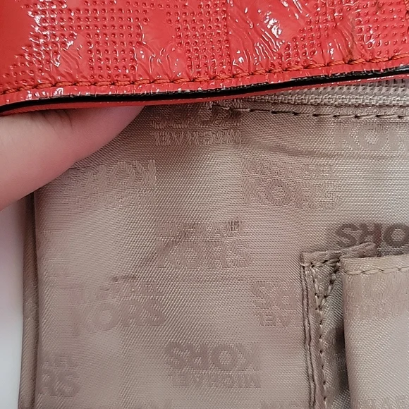 Red/orange Michael Kors shoulder bag - Picture 12 of 14